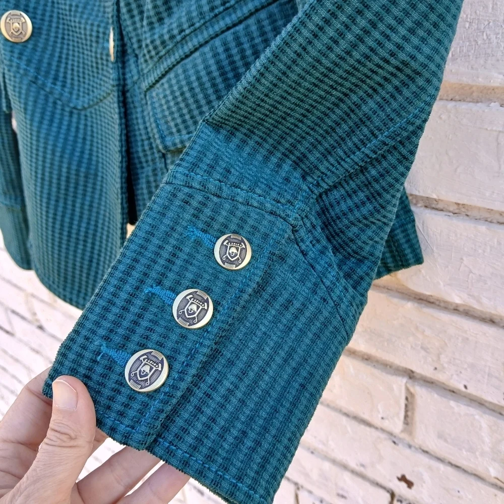 Cabi Lennon Jacket Corduroy Textured Double Breasted XS - Picture 7 of 9